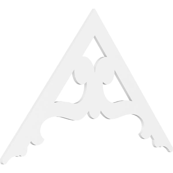 Ekena Millwork Pitch Brontes Architectural Grade PVC Gable Pediment, 72"W x 42"H x 1"P (14/12) GPP072X042X100BRO - main
